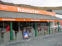 The Honister slate mine shop